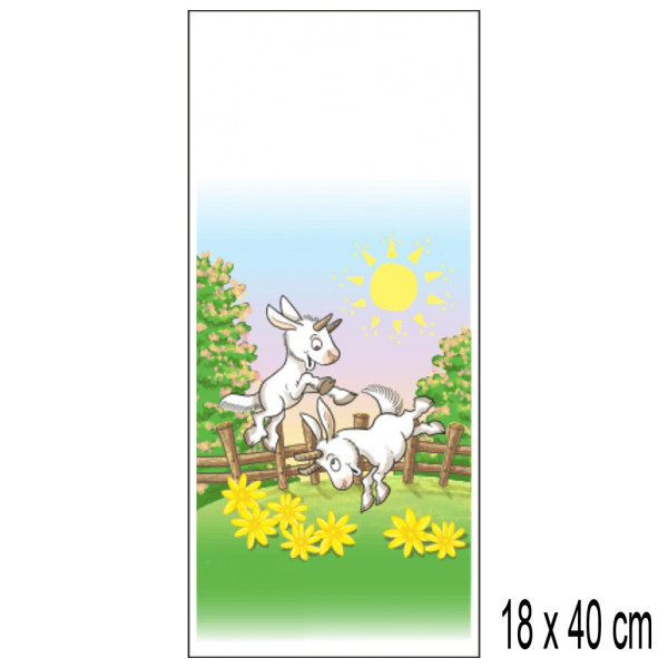 Velikonoční sáčky PP 18 x 40 cm - Kůzlata (100 ks/bal)