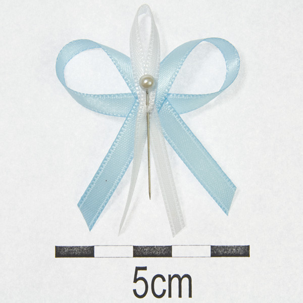 Svatební vývazky Ø 4,5cm - světle modrá (10ks/bal)