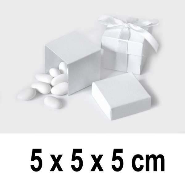 Geschenkbox CUBE 5 x 5 x 5 cm- weiß (10 St./ Verp.)