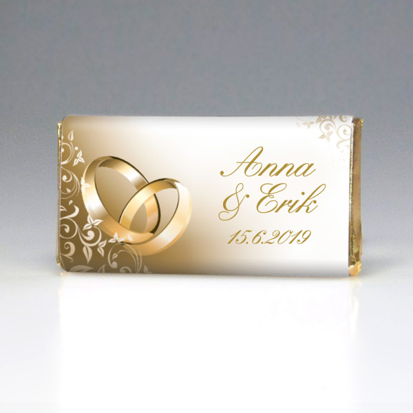 Hochzeit Schokolade - GOLDRINGE (1 St.)