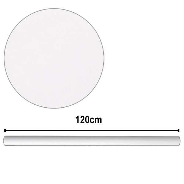  Vlieseline als Tischdekoration - 120 cm - weiß (10 m / Rolle )