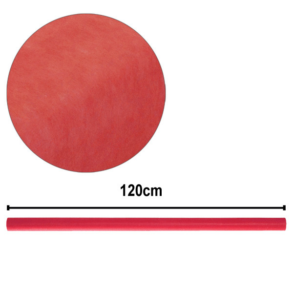Vlieseline als Tischdekoration - 120 cm - rot ( 10 m / Rolle )