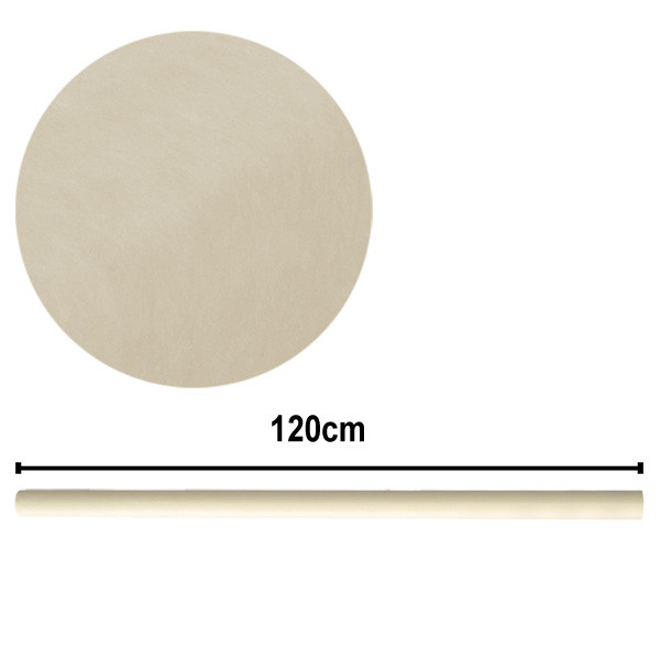 Vlieseline als Tischdekoration - 120 cm - creme (10 m / Rolle )