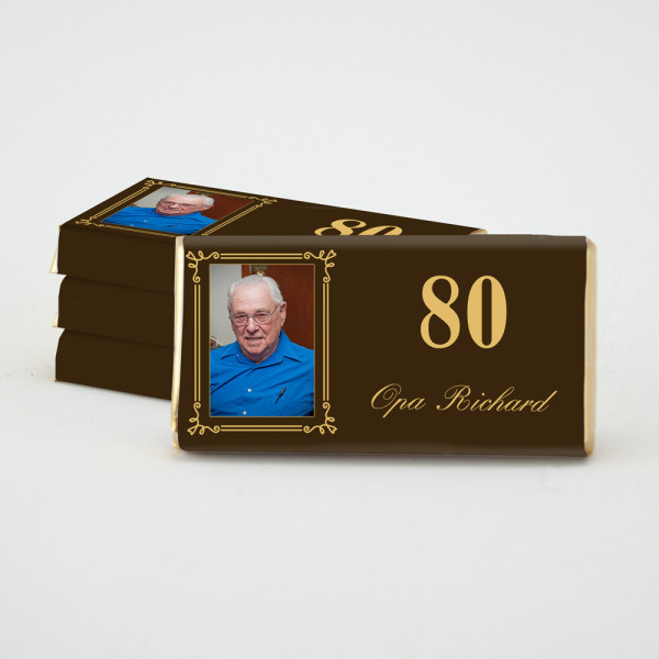 Mini-Schokolade Geburtstag - Opa Richard (1 St.)