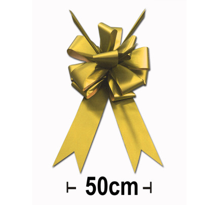Riesenschleife Ø 50 cm CAR BOW METALIC MATT - GOLD (1 Stück)