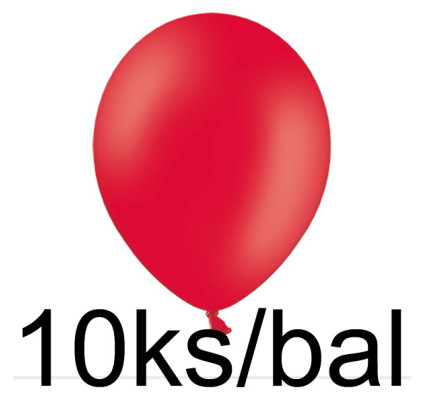 Luftballons pastell -  Ø 30 cm - rot (10 Stk/Pkg)