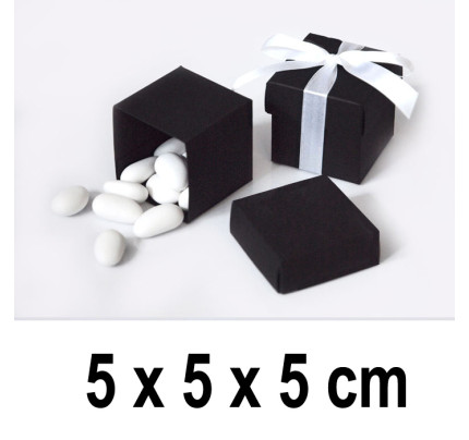 Geschenkbox  CUBE 5 x 5 x 5 cm - schwarz (10 St./ Verp.)