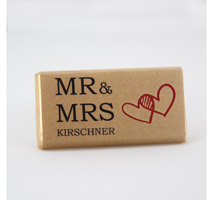Hochzeit Schokolade - MR & MRS (1 St.)