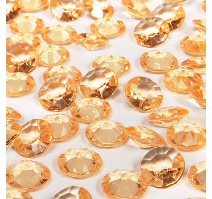 Dekosteine, Diamanten, Ø 12 mm - gold (100 St / Verp.)