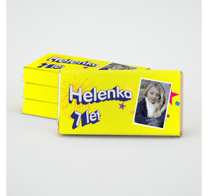 Čokoláda k narozeninám - Helenka (1 ks)