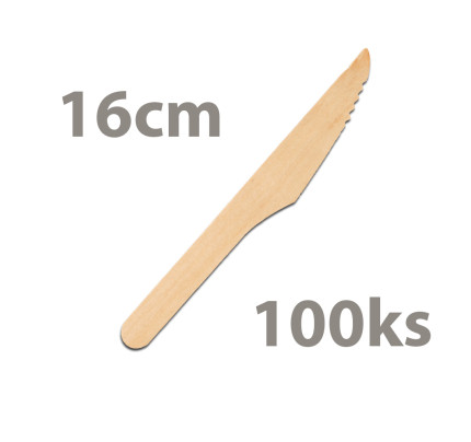 Nůž ze dřeva 16 cm (100 ks/bal)