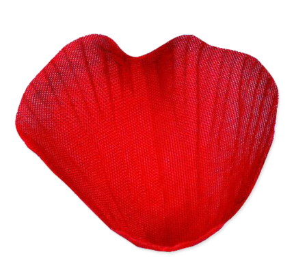Rosenblätter aus Stoff 43x46mm - rot (100 St./ Verp.)