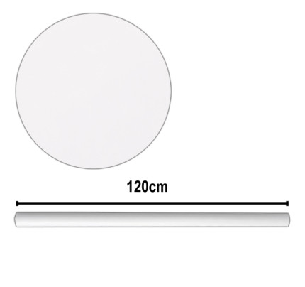  Vlieseline als Tischdekoration - 120 cm - weiß (10 m / Rolle )