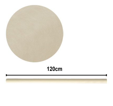 Vlieseline als Tischdekoration - 120 cm - creme (10 m / Rolle )