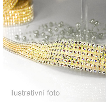 Dekorationsband - gold ( 50 cm / Verp.)