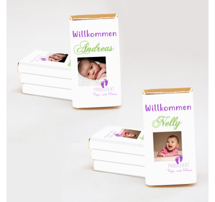 Čokoládky k narození dítěte - Nelly (1 ks)