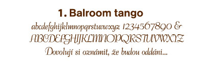 1. Balroom tango