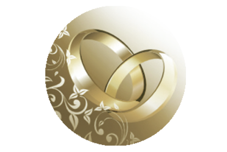 motiv - zlaté prsteny (24 ks/bal) - +4,53 € (3,74 € Netto)