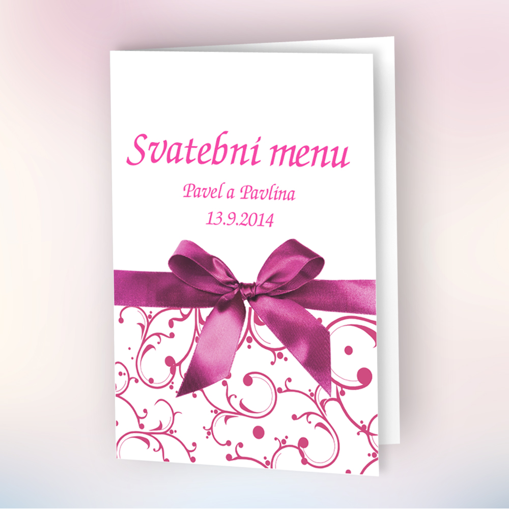 Svatební menu - +1,20 € (0,99 € Netto)